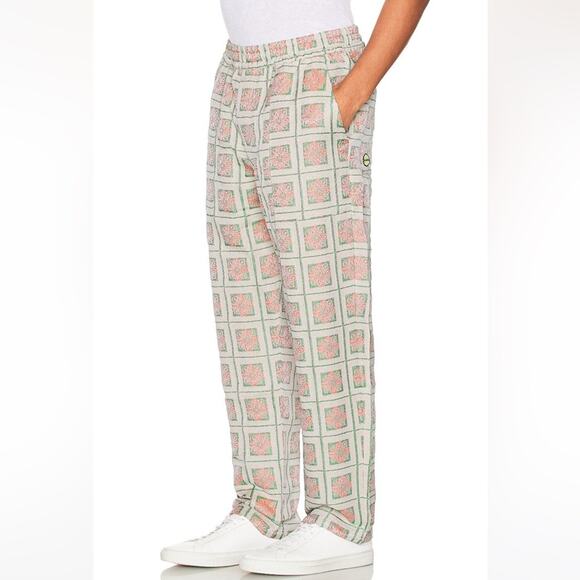 Pleasures Slippy Easy Pant Tapestry Floral Jaquard Pull On Drawstring In Cream L - Picture 5 of 16